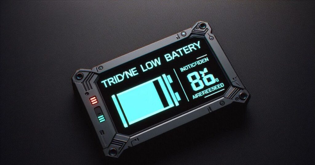 Tridyne Low Battery